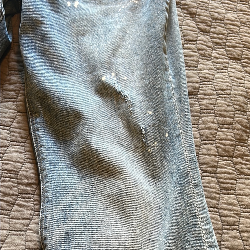 Kut from the Kloth Blue Flare Wide Leg Jeans - Picture 4 of 5